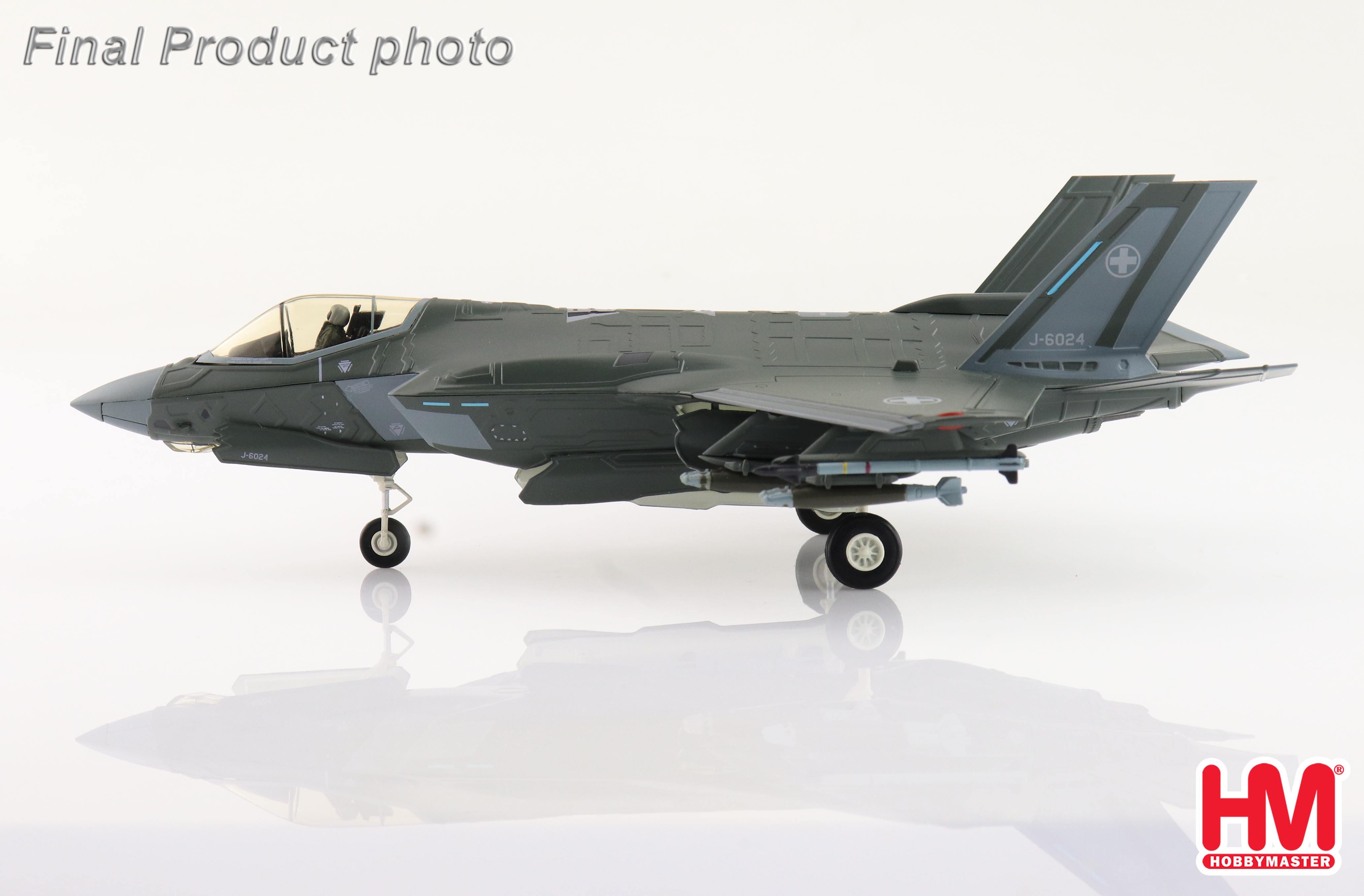 【未使用品】HOBBYMASTER F-35 LIGHTNINGⅡ HA4412 Lokheed F-35A Lightning II J-6024, Swiss Air Force, 2023